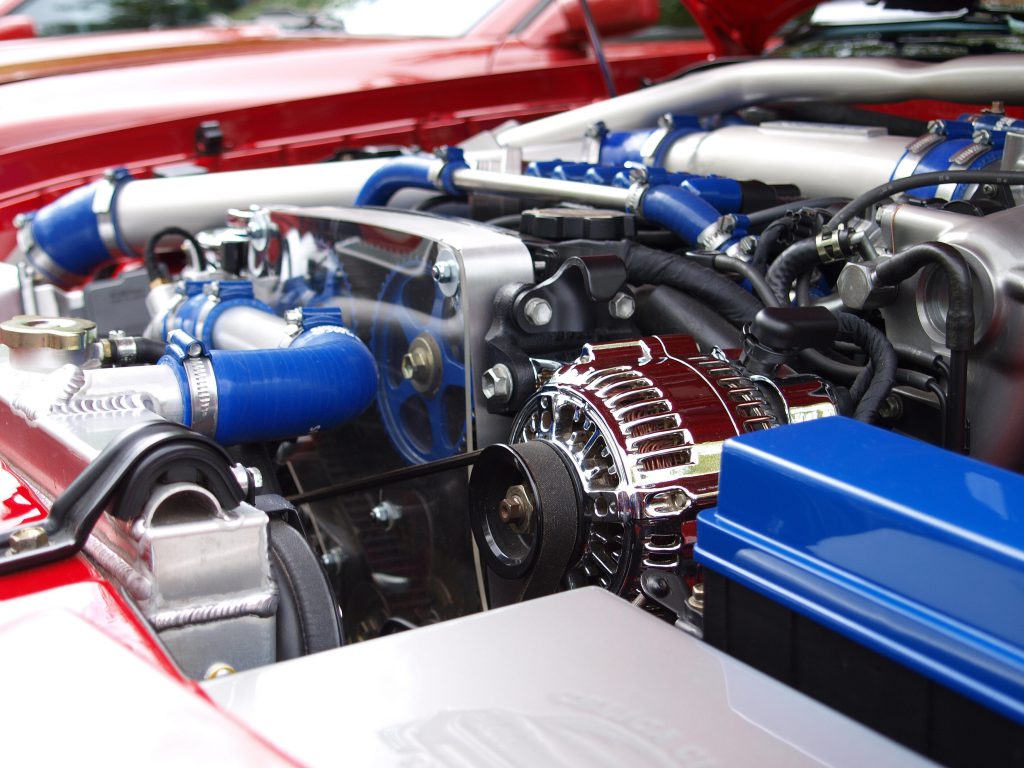 A car engine.