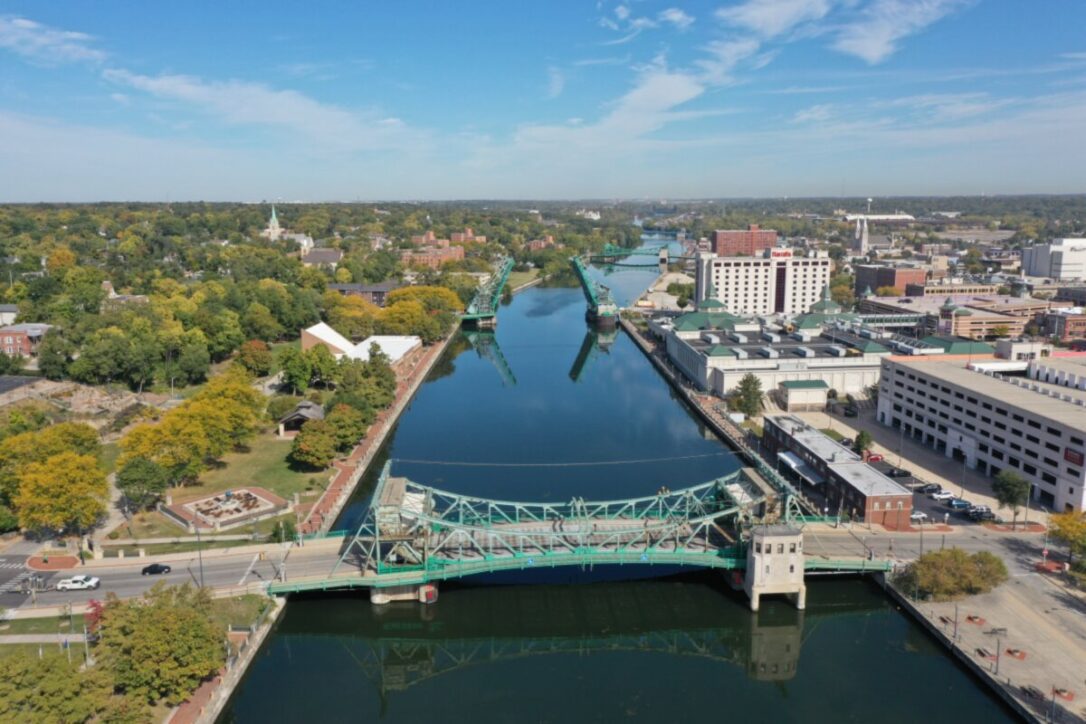 A bridge in the city of Joliet, IL